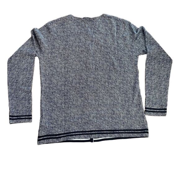 Escada 100% Wool Cardigan Large Black White - Picture 2 of 8